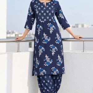 MELANGE Floral Print Kurta Set