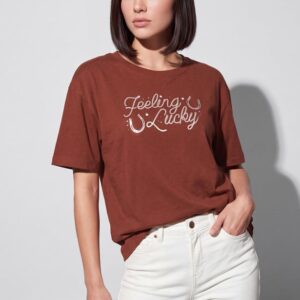 Women’s Typography Printed Round Neck Cotton T-Shirt