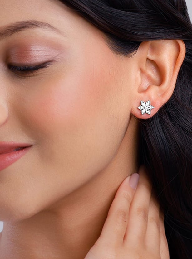 GIVA Sterling Silver Floral Studs - Image 2