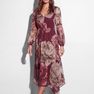 CODE Floral Print Maxi Dress