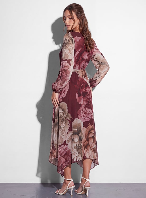 CODE Floral Print Maxi Dress - Image 3