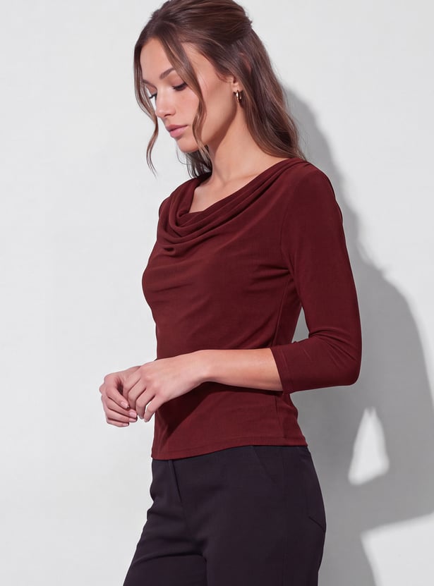 CODE Cowl Neck Top