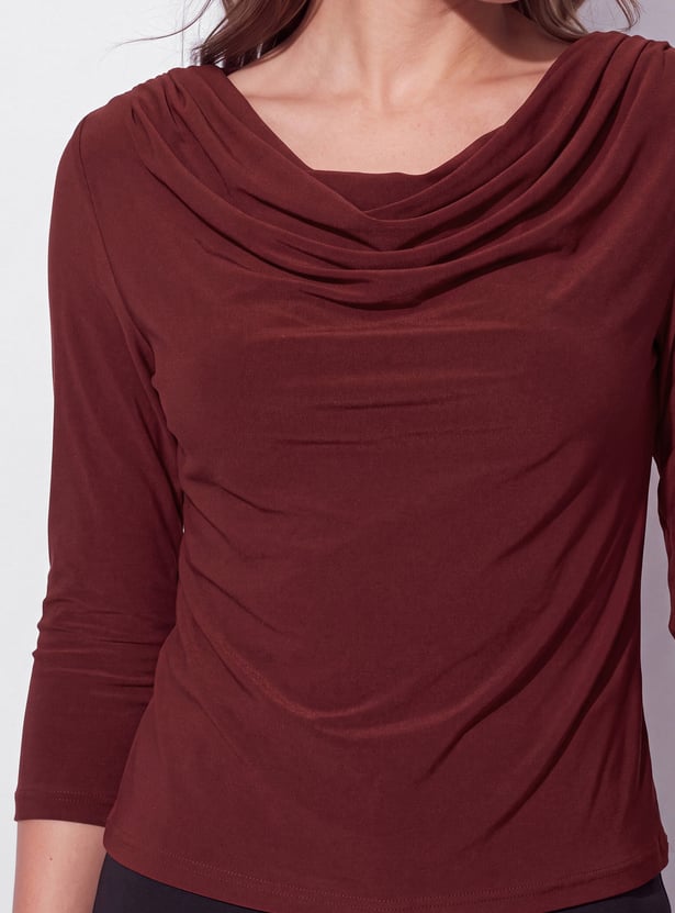 CODE Cowl Neck Top - Image 3
